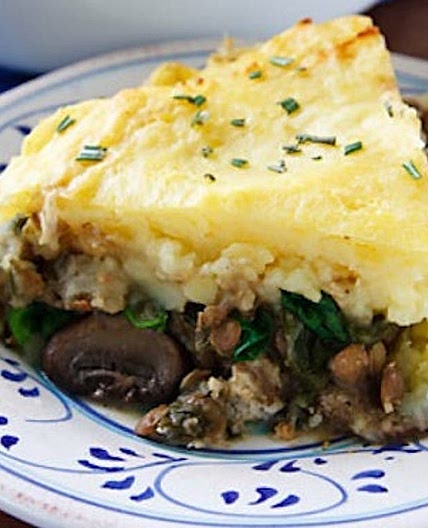 Lentil and Mushroom Shepherd’s Pie