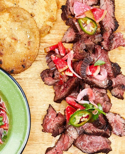 Hanger Steak With Chimol