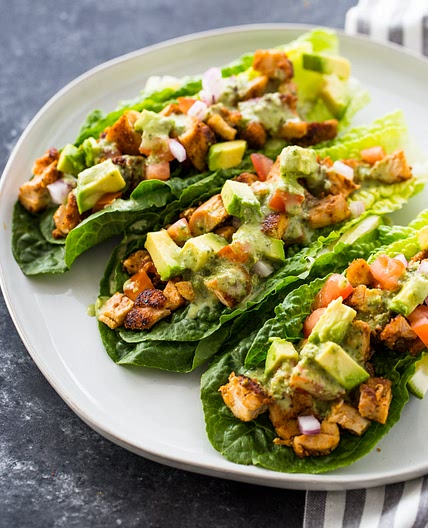 Chicken Taco Lettuce Wraps (Healthy, Low-carb, Keto)