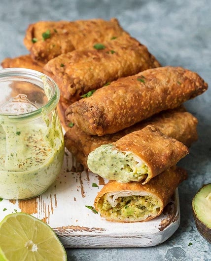 Guacamole Egg Rolls
