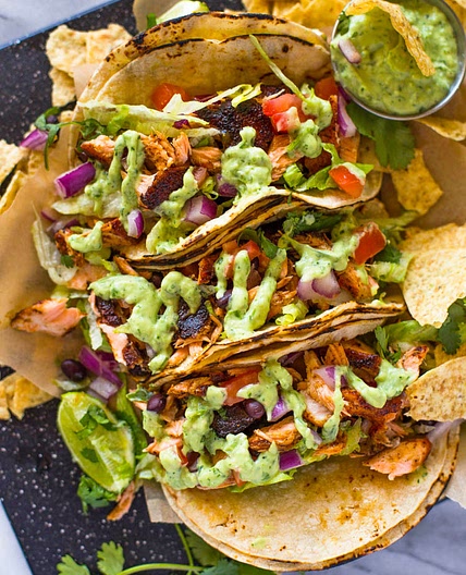 Blackened Salmon Tacos