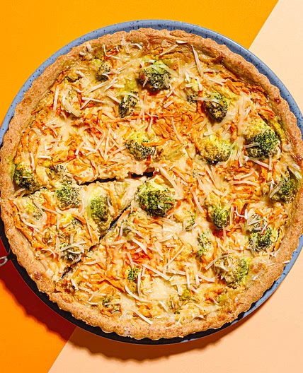 Vegane Karotten-Brokkoli-Quiche