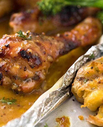 Honey Mustard Baked Chicken Drumsticks