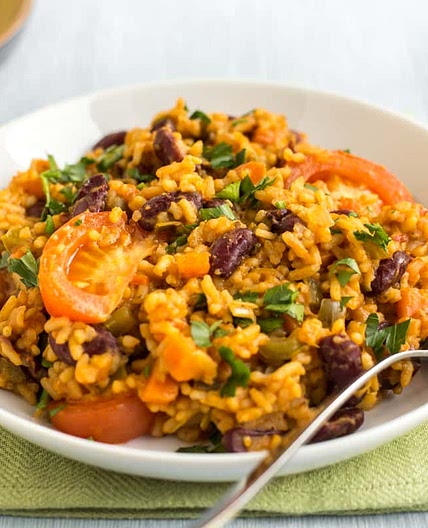 One pot vegan jambalaya