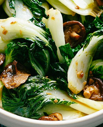 Bok Choy and Mushroom Stir-Fry