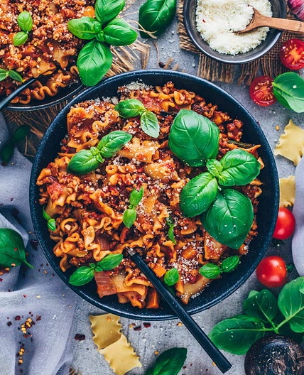 Vegane Lasagne-Suppe