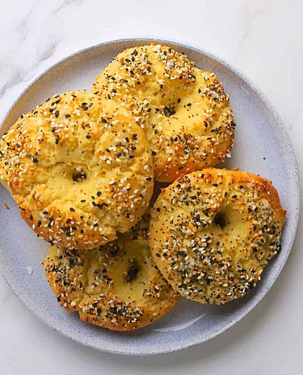 Low Carb Bagels made with Cottage Cheese