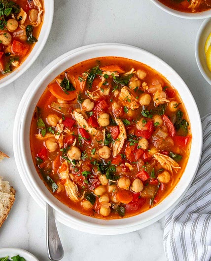 Chickpea Chicken Soup