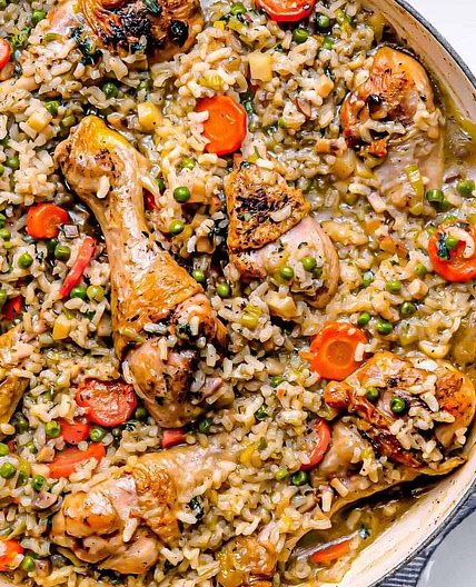 Easy Chicken Pilaf (One Pot Romanian Healthy Comfort Food)