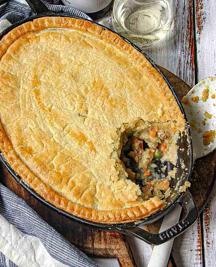 Smoked Fish Pie in Shortcrust Pastry