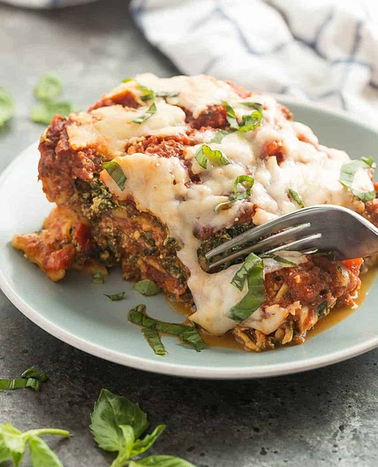 Spinach Ricotta Slow Cooker Lasagna