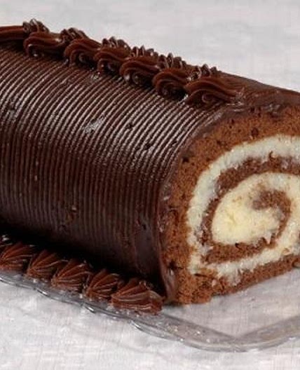 Receita de Rocambole de chocolate com coco