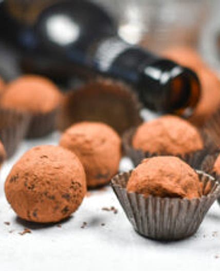 Guinness and Dark Chocolate Truffles
