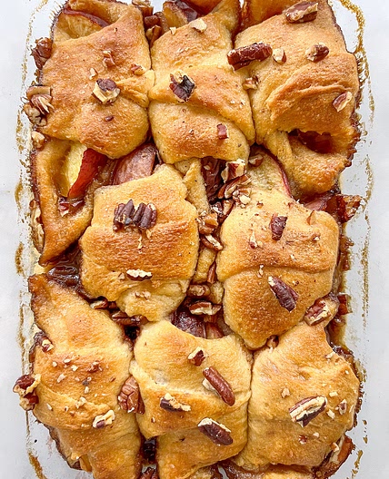 Peach Dumplings with Crescent Rolls