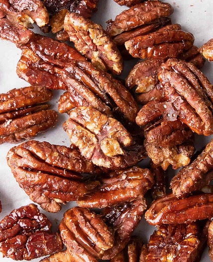 4 Ingredient Vegan Candied Pecans