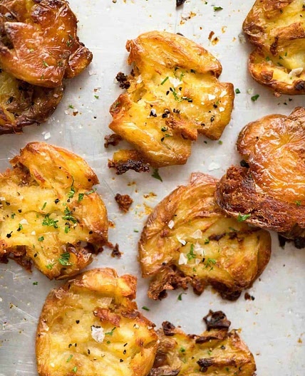 Ultra Crispy Smashed Potatoes