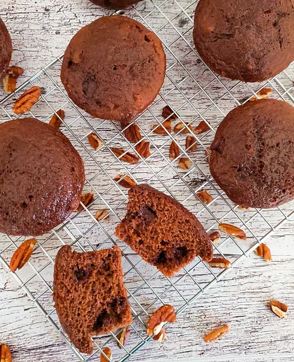 Chocolate Milk Pecan and Chocolate Chip Cupcakes