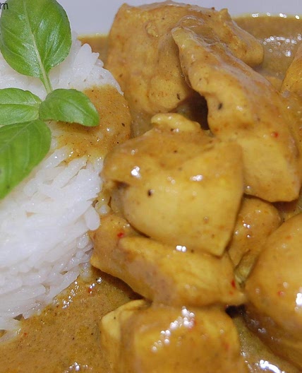 Poulet au curry et coco