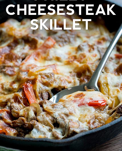 Philly Cheesesteak Skillet