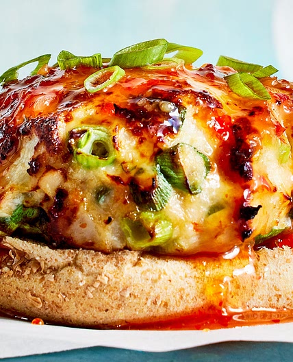 Air-Fryer Asian Chicken Burgers