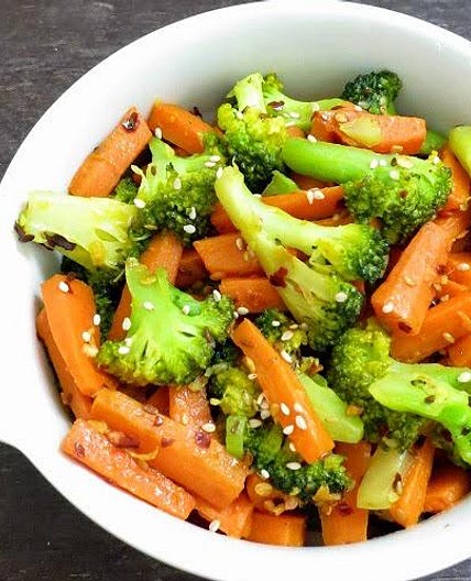 Receita de Salada de brócolis e cenoura