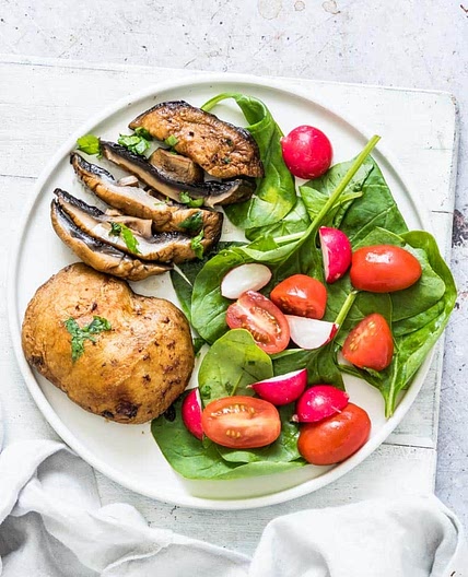 Air Fryer Mushrooms Steaks