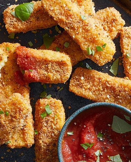 Crispy Potato Vegan Cheese Sticks