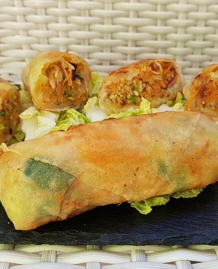 Receta de Rollitos de primavera veganos