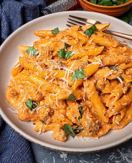 Penne alla Vodka with Sausage