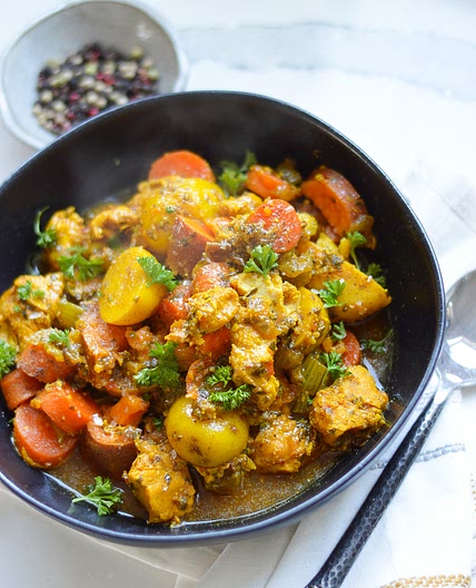 Instant Pot Ginger Turmeric Chicken Stew