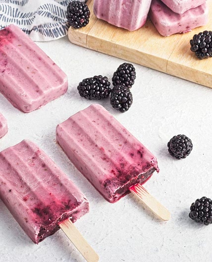 Dairy-Free Blackberry Popsicles