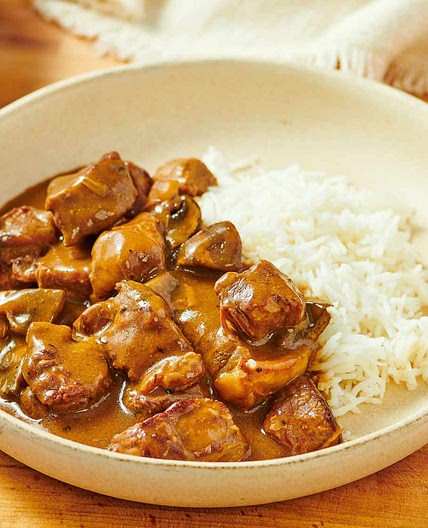 Slow Cooker Beef Tips and Gravy