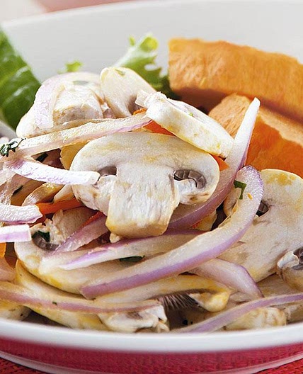 Ceviche de champiñones peruano: receta en 4 pasos