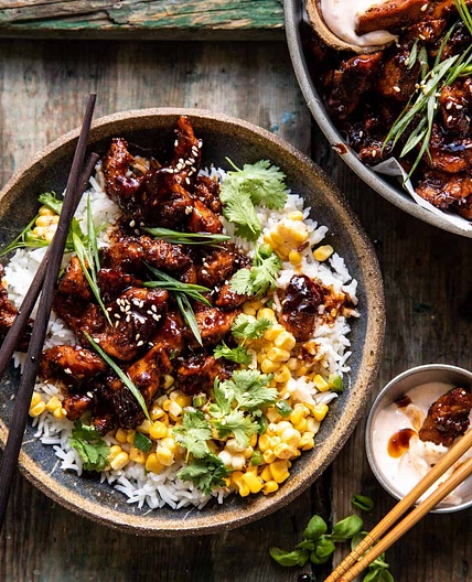 25 Minute Korean Bulgogi BBQ Chicken with Spicy Garlic Butter Corn