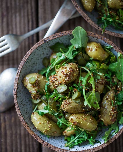 Vegan Potato Salad with Mustard Seed Dressing (No Mayo!)