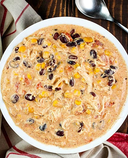 Easy Crock Pot Cream Cheese Chicken Chili