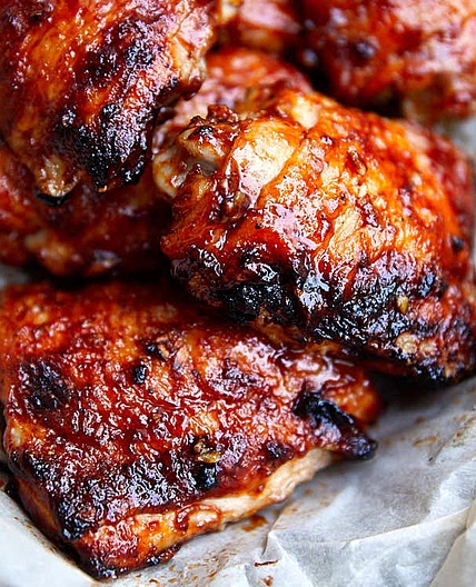 Baked BBQ Chicken Thighs