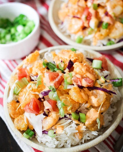 Bang Bang Shrimp Rice Bowls