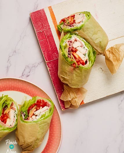 Low Carb Chicken and Ham Wraps | Slimming & Weight Watchers Friendly
