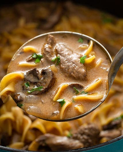 One-Pot Beef Stroganoff Soup