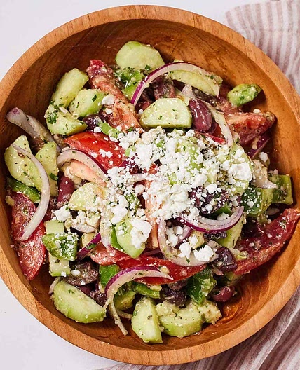 Avocado Greek Salad