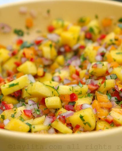 Salsa picante de mango