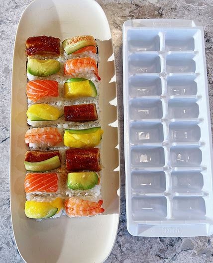 Ice Cube Tray Sushi