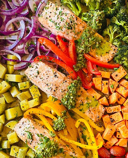 Sheet Pan Salmon and Veggies