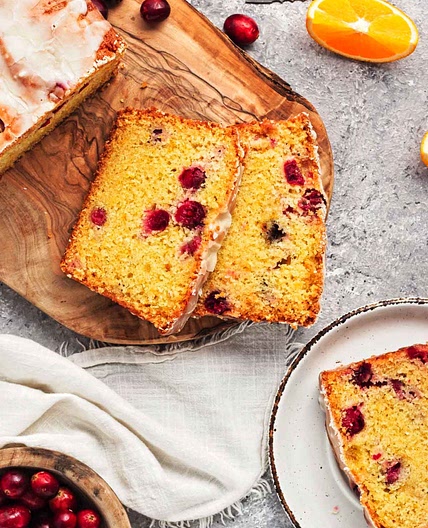 Holiday Cranberry Orange Loaf Bread Recipe
