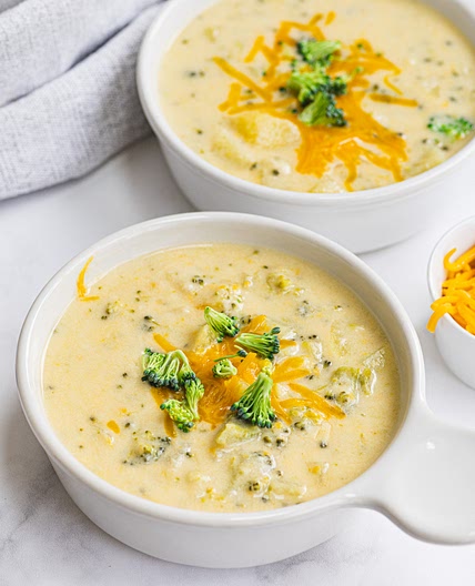 Cheesy Broccoli Potato Soup