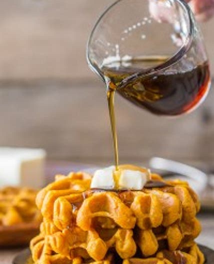 Pumpkin Spice Waffles