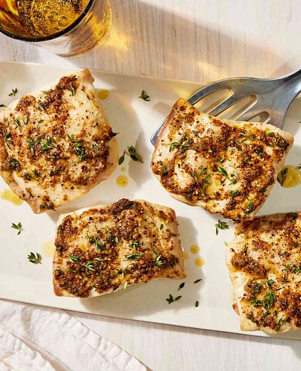 Baked Mahi-Mahi with Garlic-Herb Butter