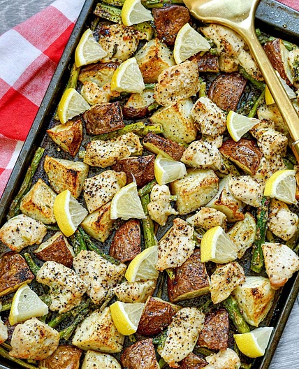 Gluten-Free Sheet Pan Lemon Garlic Chicken