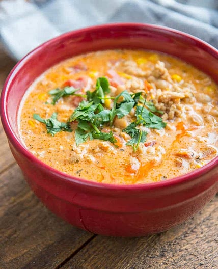 Slow Cooker Buffalo Chicken Chili